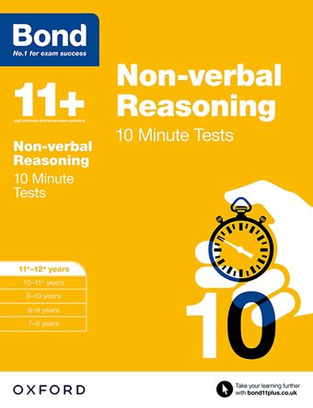 Bond 11 Nonverbal Reasoning 10 Minute Tests 11 to 12 cover