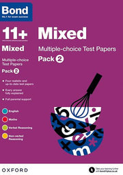 Bond 11 Mixed Multiple Choice Test Papers Pack 2 cover