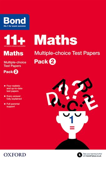 Bond 11 Maths Multiple Choice Test Papers Pack 2