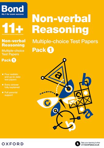 Bond 11 Nonverbal Reasoning Multiple Choice Test Papers Pack 1