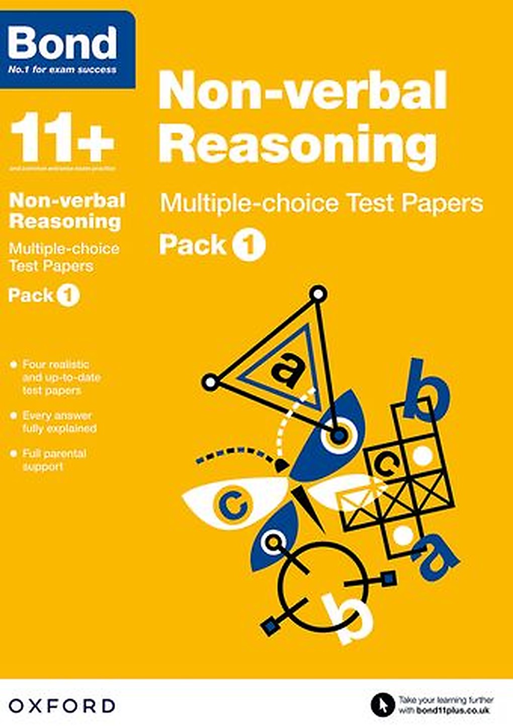 Bond 11 Nonverbal Reasoning Multiple Choice Test Papers Pack 1 cover