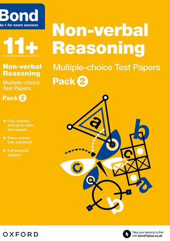 Bond 11 Nonverbal Reasoning Multiple Choice Test Papers Pack 2
