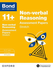 Bond 11 Nonverbal Reasoning Stretch Practice 8 to 9 cover