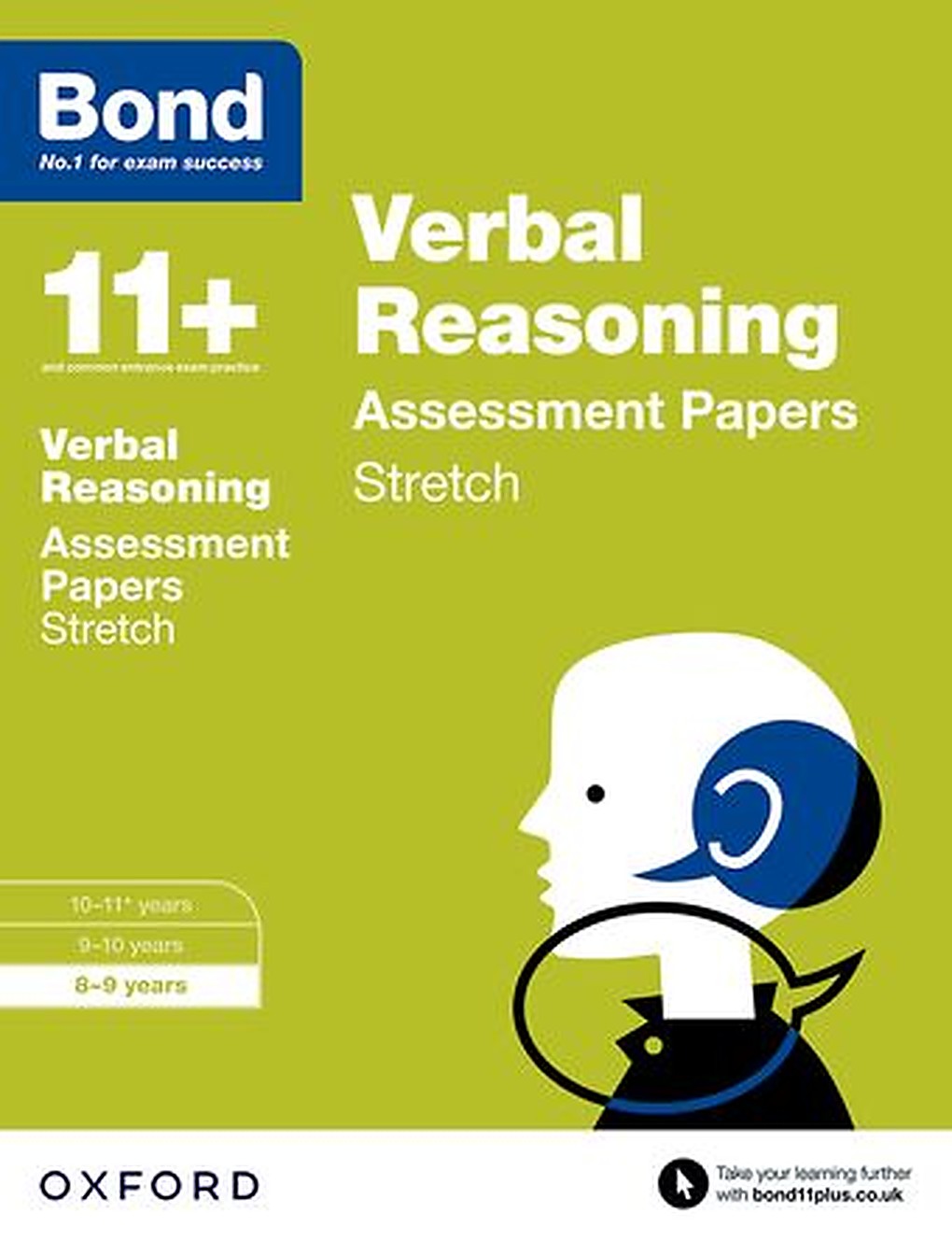 Bond 11 Verbal Reasoning Stretch Practice 8 to 9 cover
