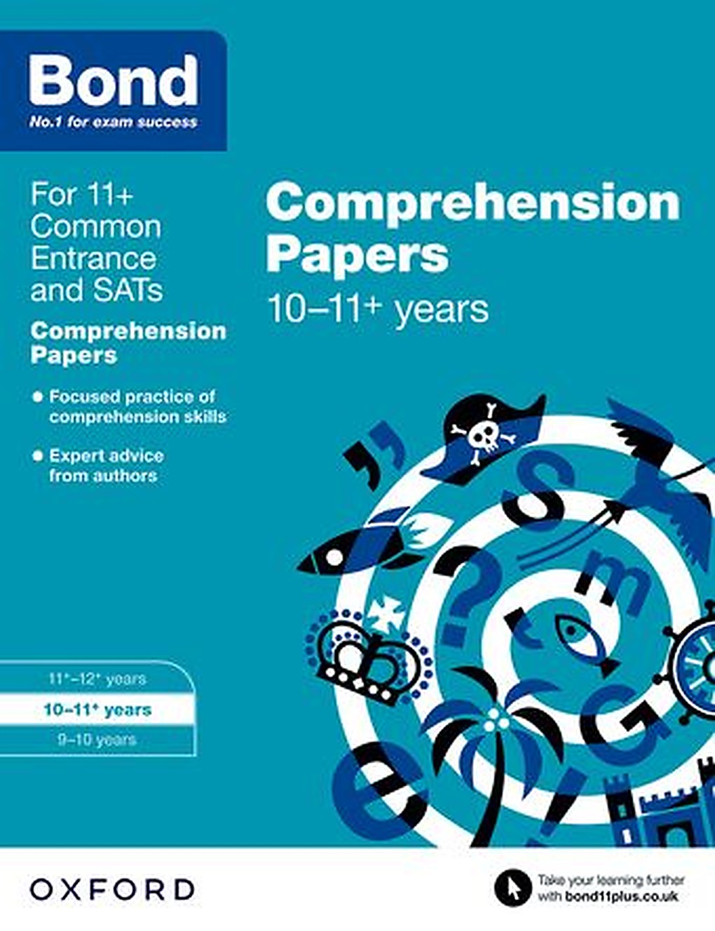 Bond 11+ English Comprehension Papers 10 to 11+ years cover