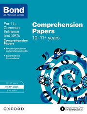 Bond 11+ English Comprehension Papers 10 to 11+ years cover