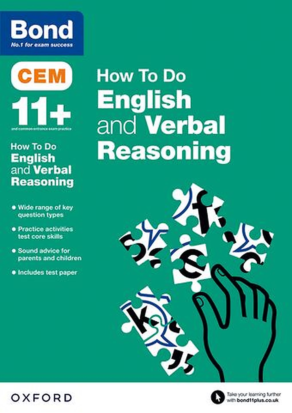 Bond 11 English and Verbal Reasoning CEM How to Do cover