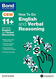 Bond 11 English and Verbal Reasoning CEM How to Do cover