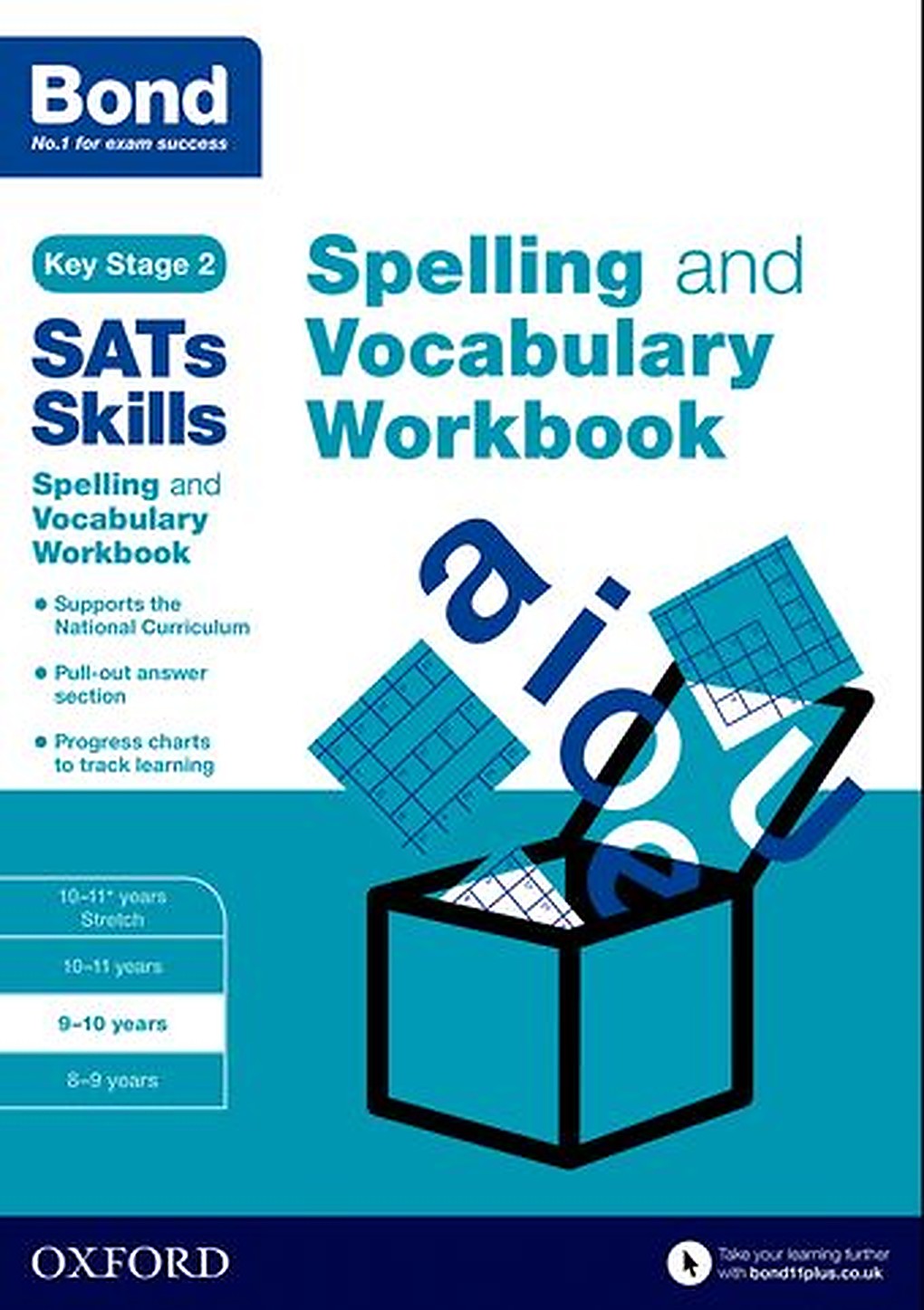 Bond SATs Skills Spelling and Vocabulary Workbook 9-10 years cover