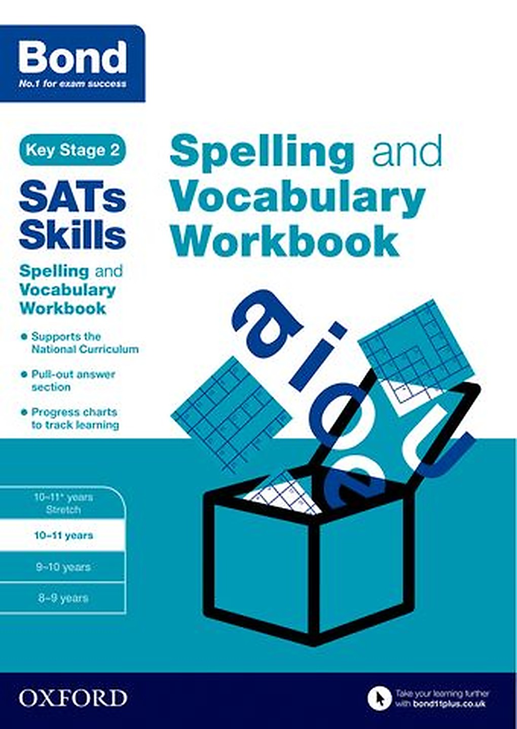 Bond SATs Skills Spelling and Vocabulary Workbook 10-11 years cover