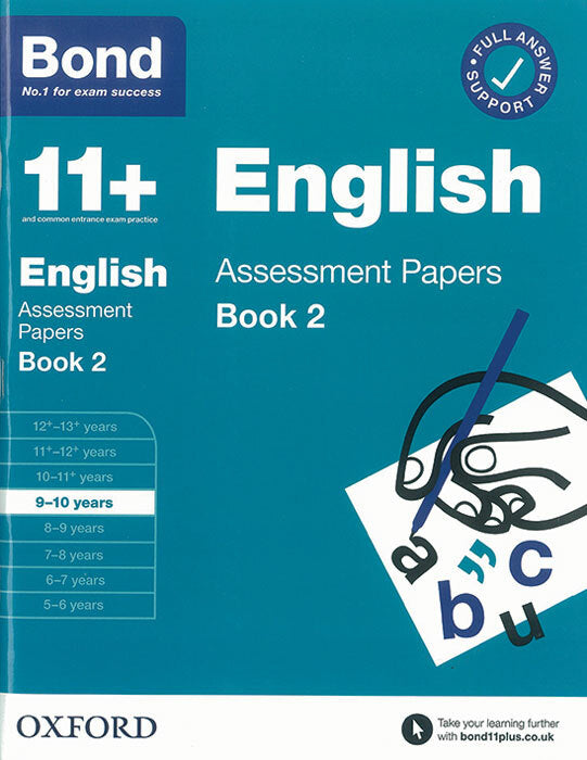 Bond 11+ English Assessment Papers 9-10 Years Book 2 cover