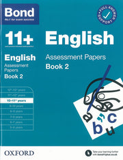 Bond 11+ English Assessment Papers 10-11 Years Book 2 cover