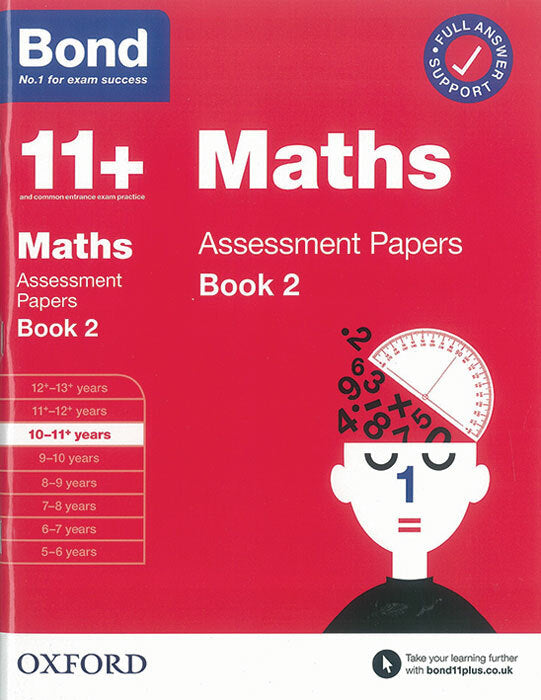 Bond 11+ Maths Assessment Papers 10-11 Years Book 2 cover