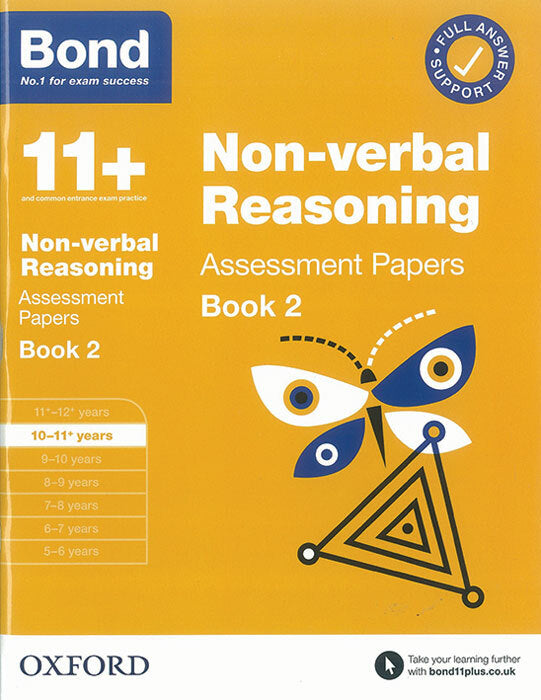 Bond 11+ Non-verbal Reasoning Assessment Papers 10-11 Years Bk 2 cover