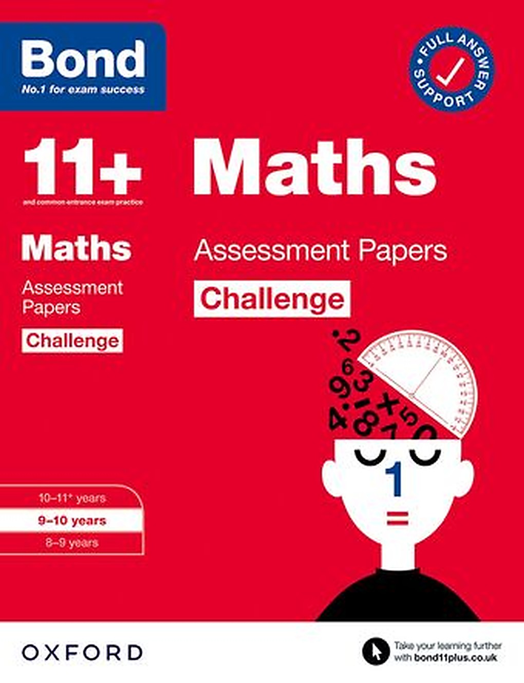 Bond 11+ Maths Challenge Assessment Papers 9-10 years cover