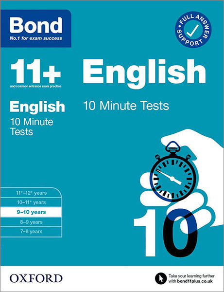 Bond 10 Minute Tests: English 9-10 cover
