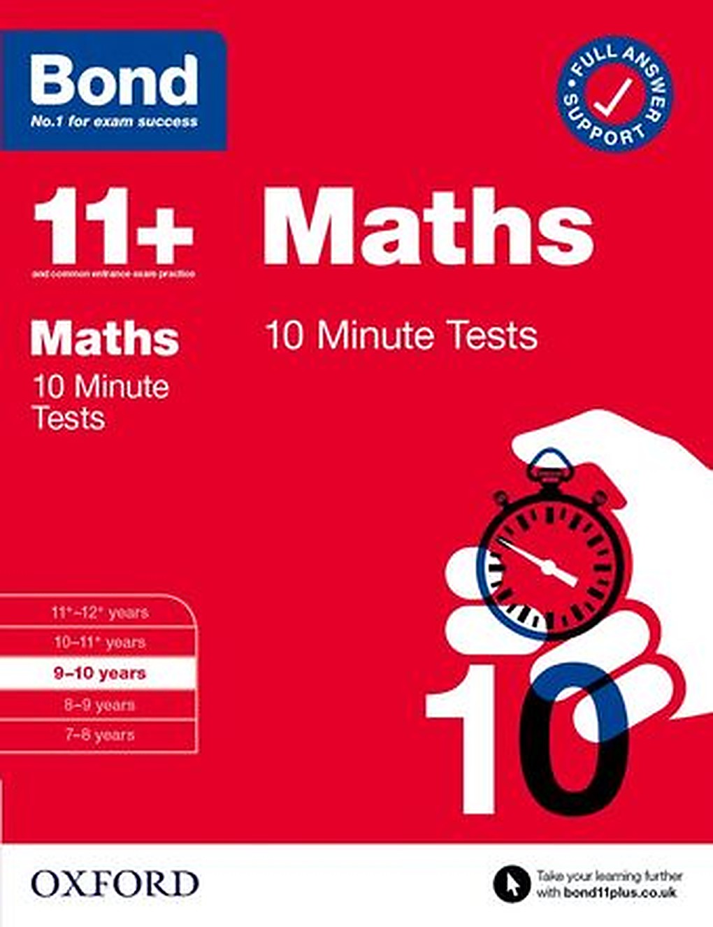 Bond 10 Minute Tests: Maths 9-10 cover