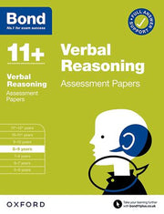 Bond 11+ Verbal Reasoning Assessment Papers 8-9 years cover