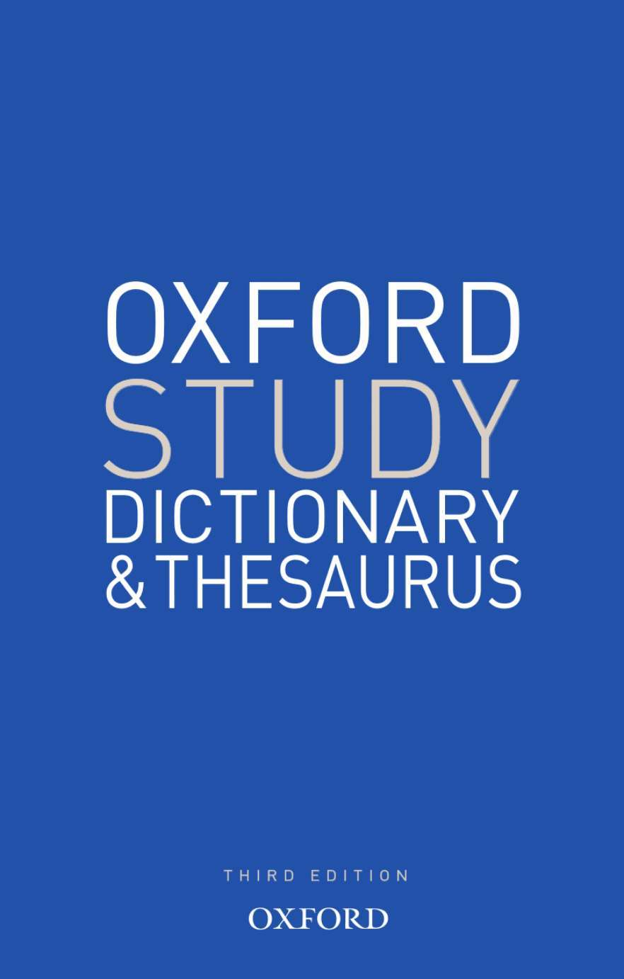 Oxford Study Dictionary & Thesaurus