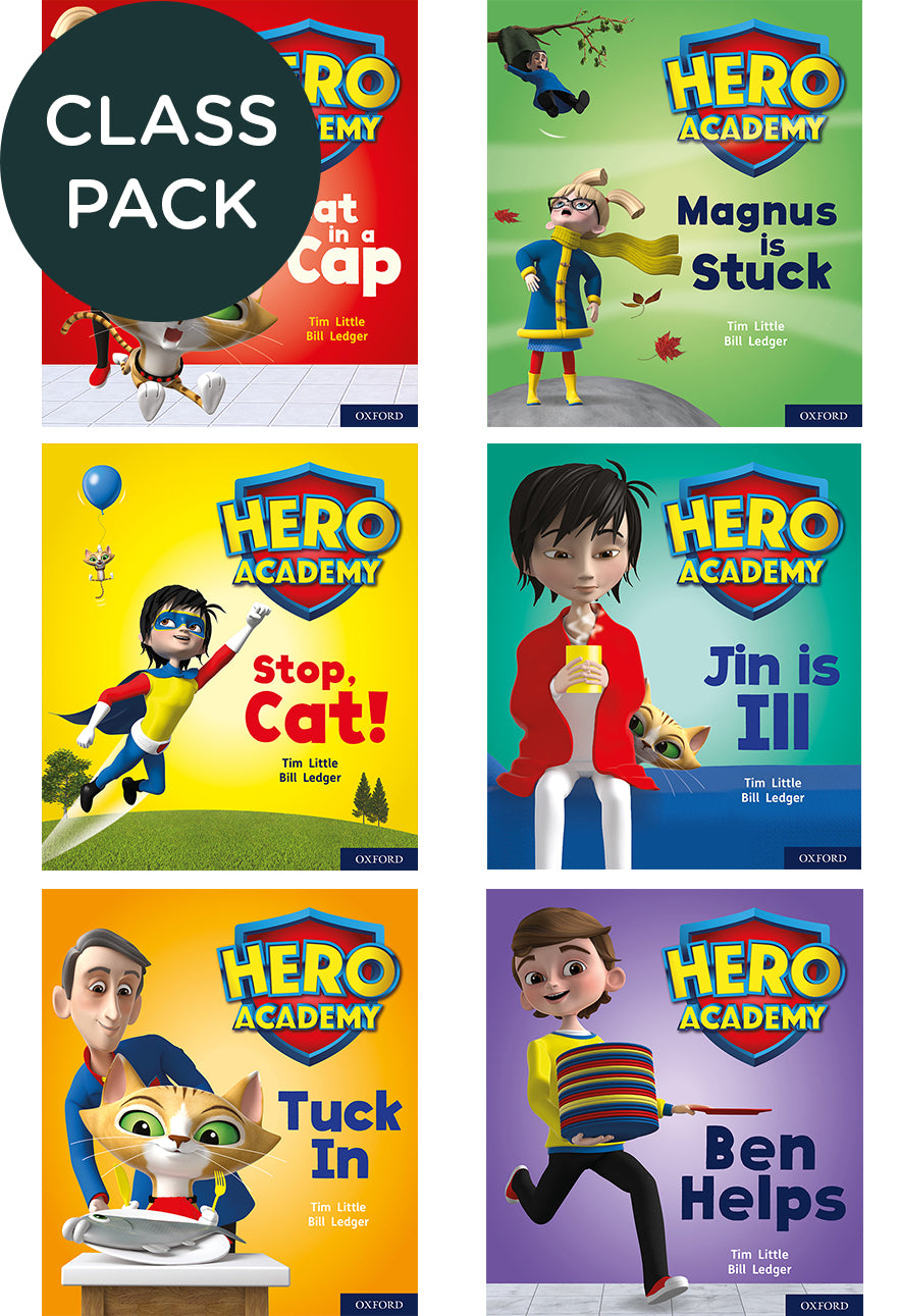 Hero Academy - Class Pack: Level 1+ (Letters and Sounds - Phase 2, Sets 3-5)