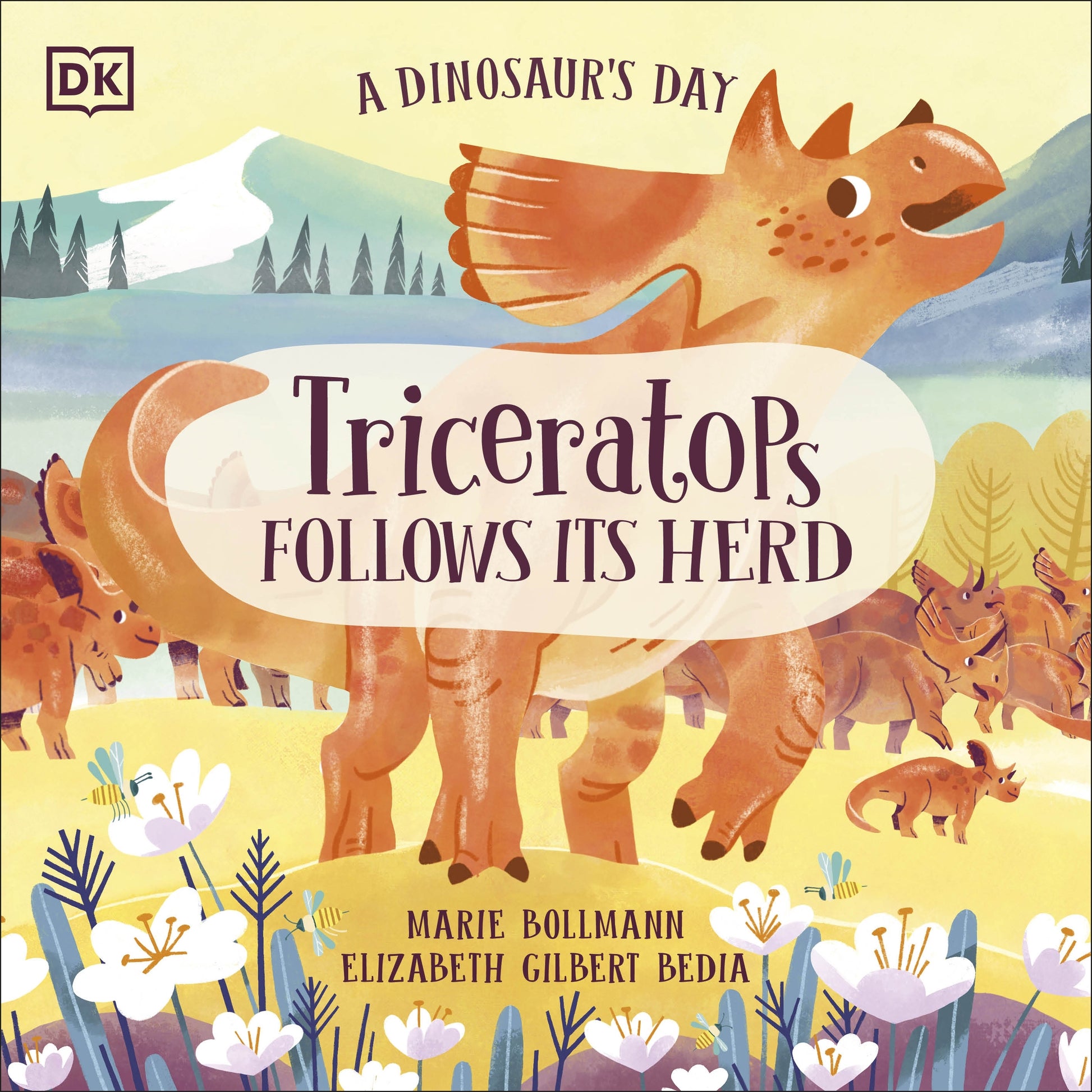 A Dinosaur's Day: Triceratops Follows Its Herd