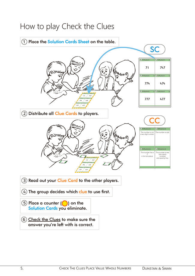 Check the Clues Place Value - Whole Numbers