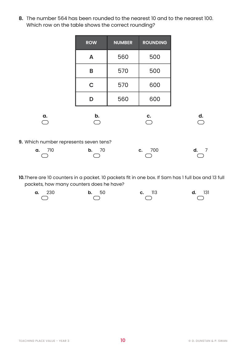 Teaching Place Value Year 3