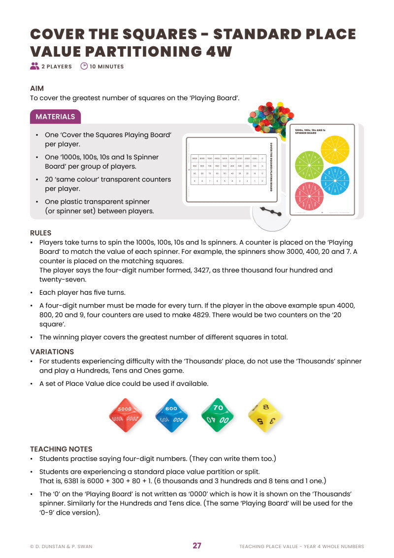 Teaching Place Value Year 4 Whole Number
