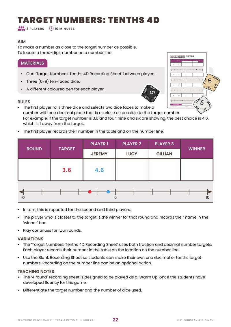 Teaching Place Value Year 4 Decimal Number