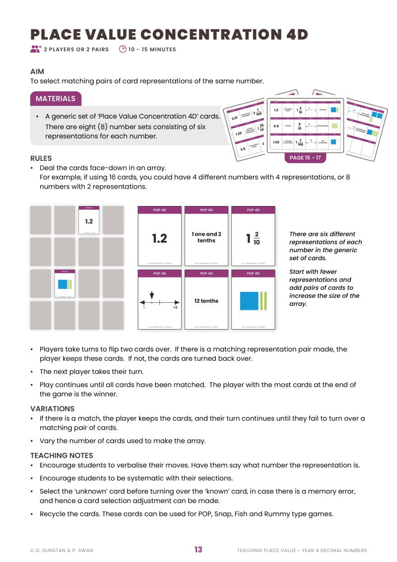 Teaching Place Value Year 4 Decimal Number