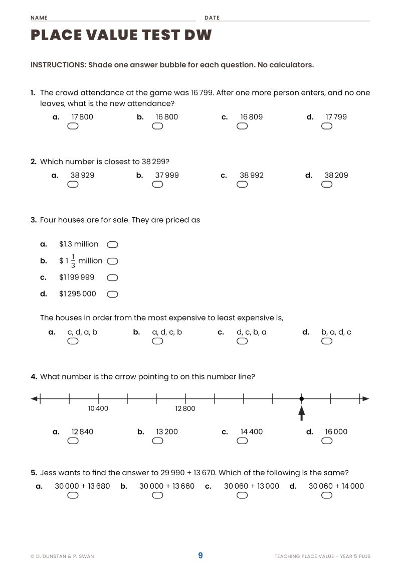 Teaching Place Value Year 5+