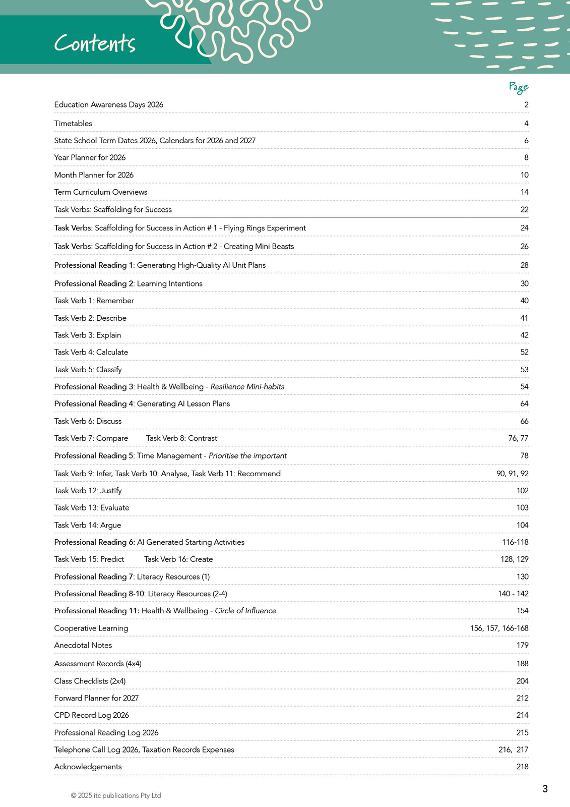 2026 Innovative Teachers' Companion (itc) - Primary (3-6)