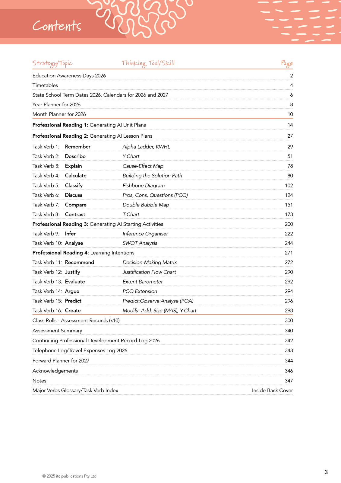 2026 Innovative Teachers' Companion (itc) - Secondary (5 Period)