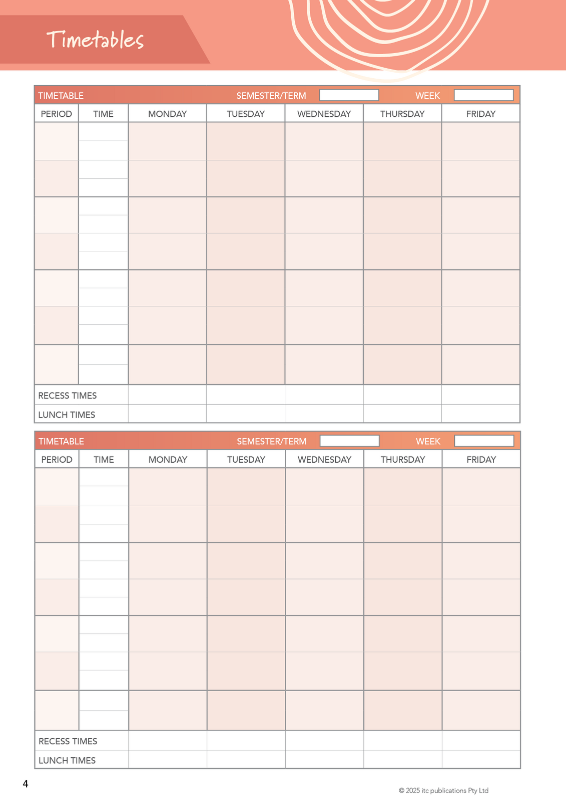 2026 Innovative Teachers' Companion (itc) - Secondary (5 Period)