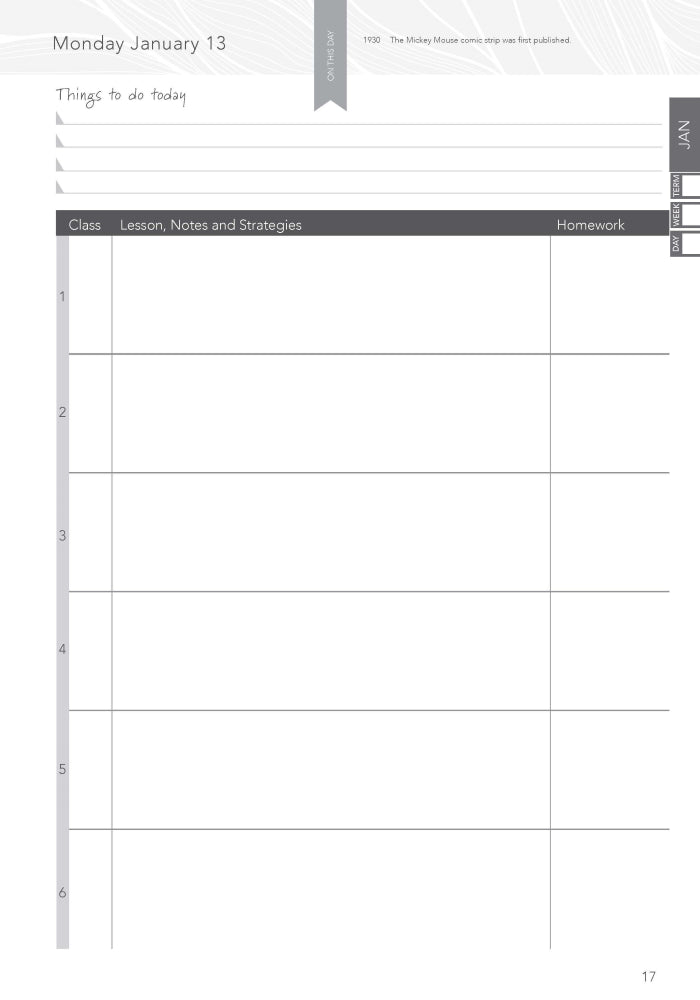 2026 Innovative Teachers' Companion (itc) - Secondary (5 Period)