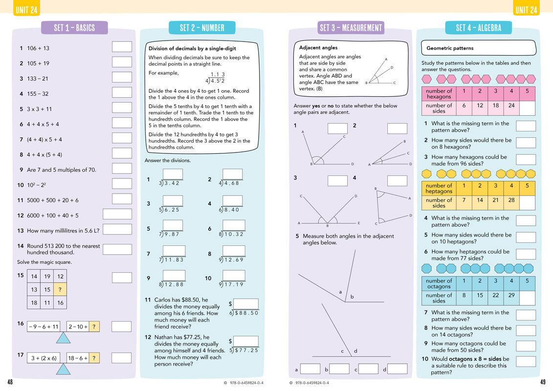 Essential Mentals or Homework Activities 6