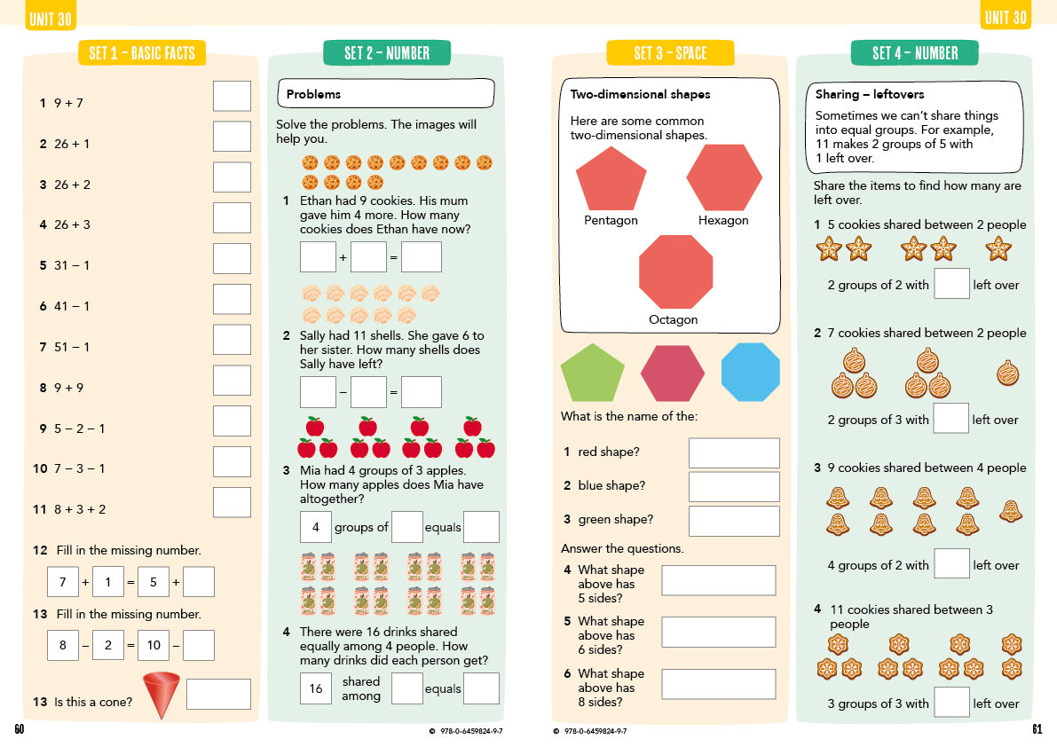 Essential Mentals Year 1 sample pages 60-61
