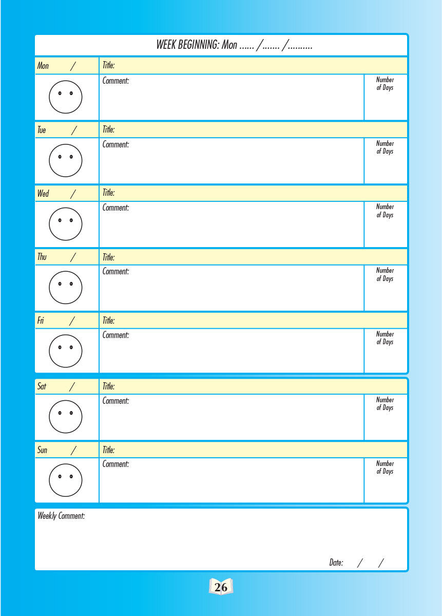 Kluwell My Home Reading Journal - Yellow Level (Junior Primary)