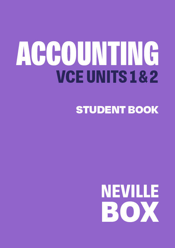 Accounting VCE Units 1&2 (7th Edition) Student Book + Digital
