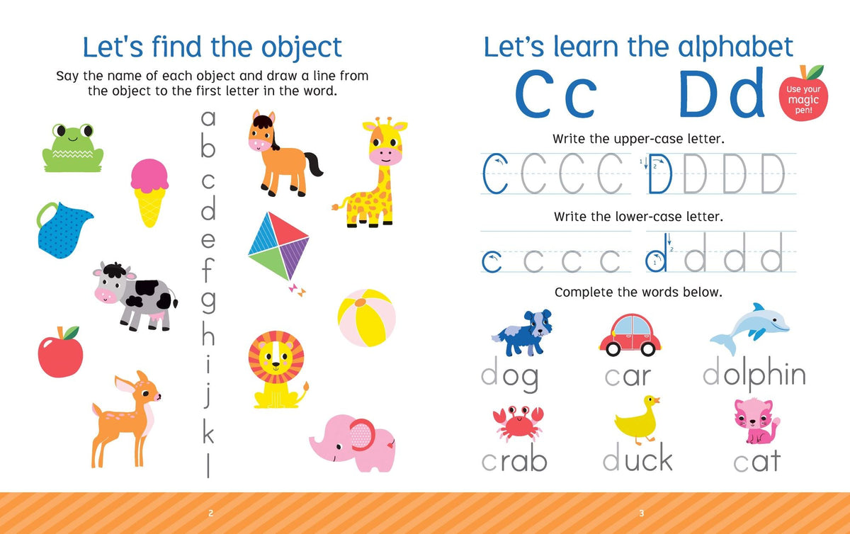 Little Genius Vol. 2 - Fading Ink Magic Tracing Book - Word Fun