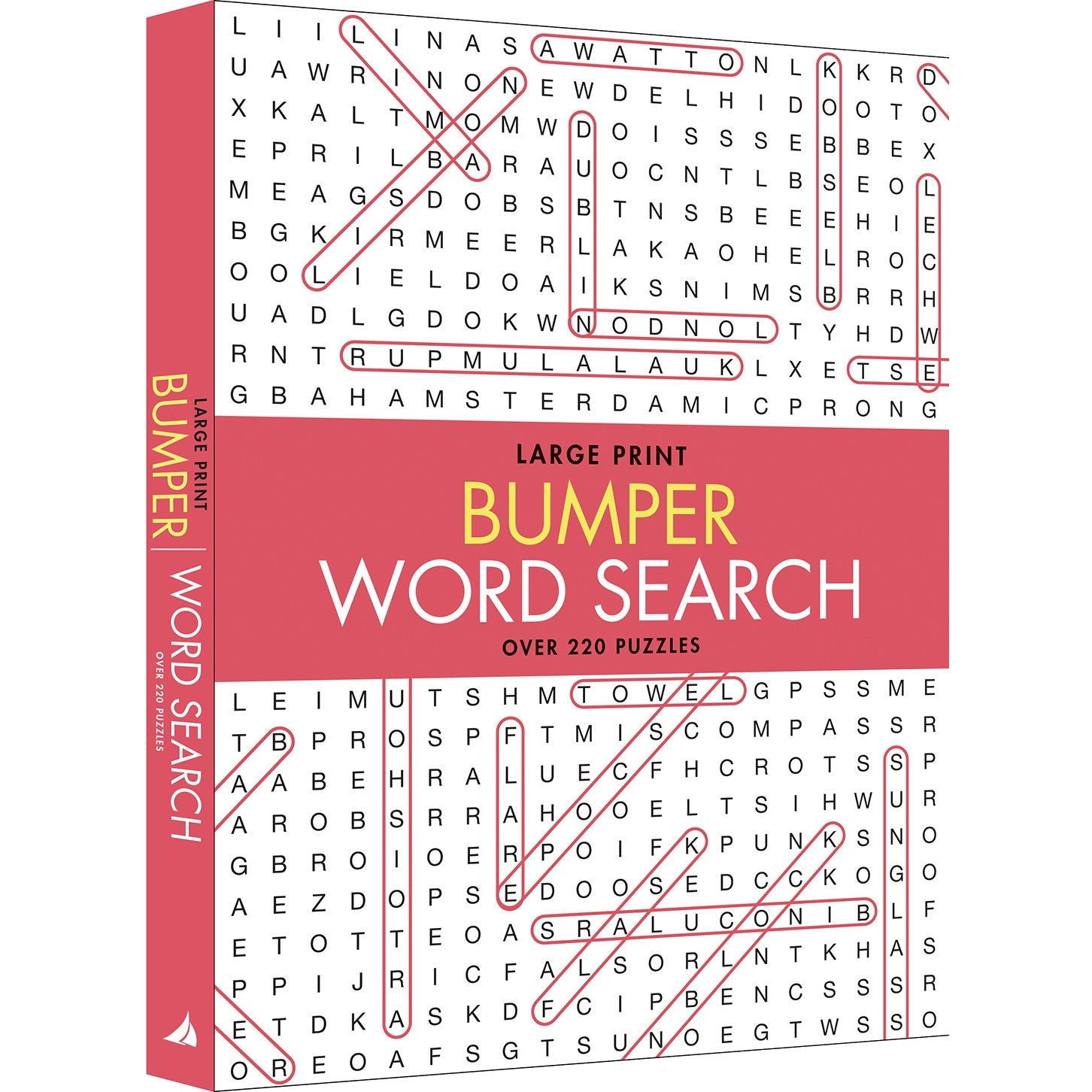 Large Print Bumper Puzzle Book - Word Search (orange banner) — inside page 1