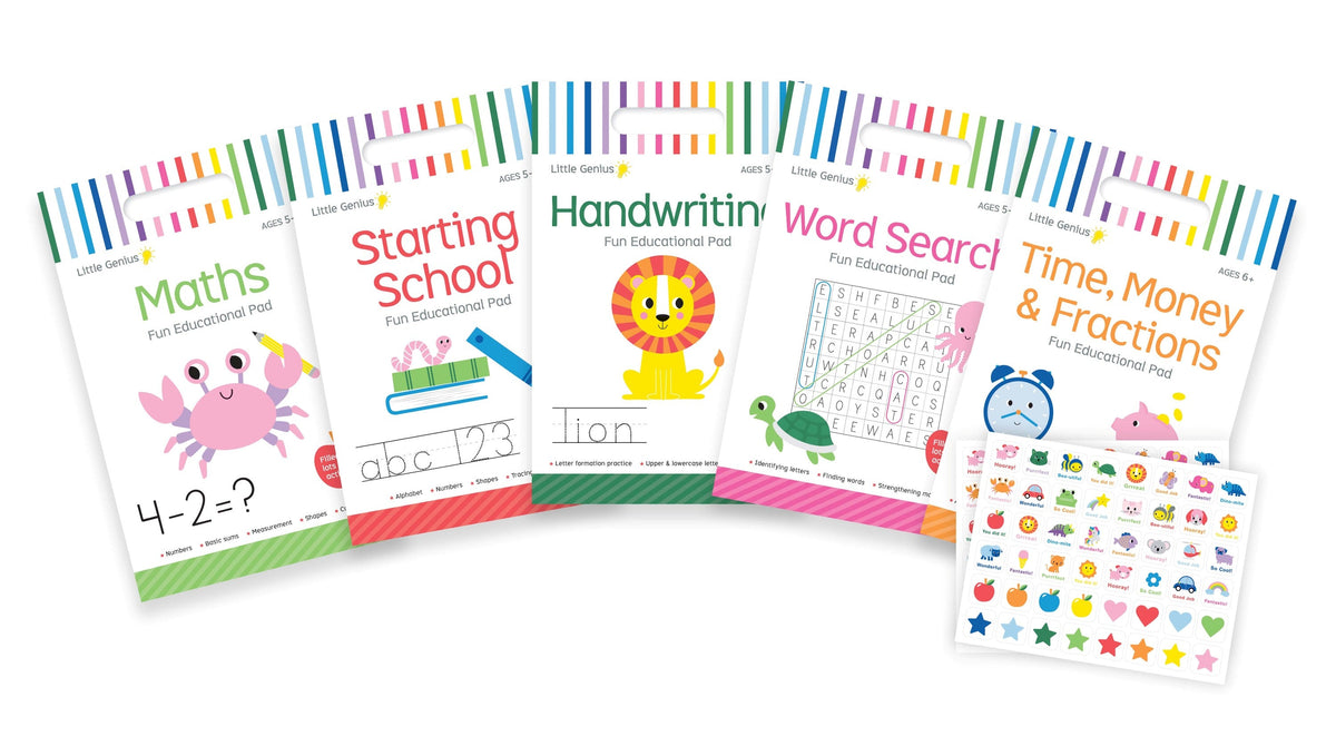 Little Genius Vol. 2 - 5-Pack of Activity Pads - Age 5-6