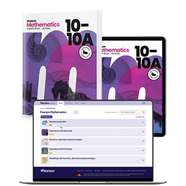 Pearson Mathematics 10/10A (Victoria) - Student Book, eBook and Digital Hub (Print & Digital)