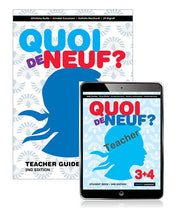 Quoi de Neuf? 3+4: Teacher Guide & eBook with audio (Print & Digital) - 2nd Edition