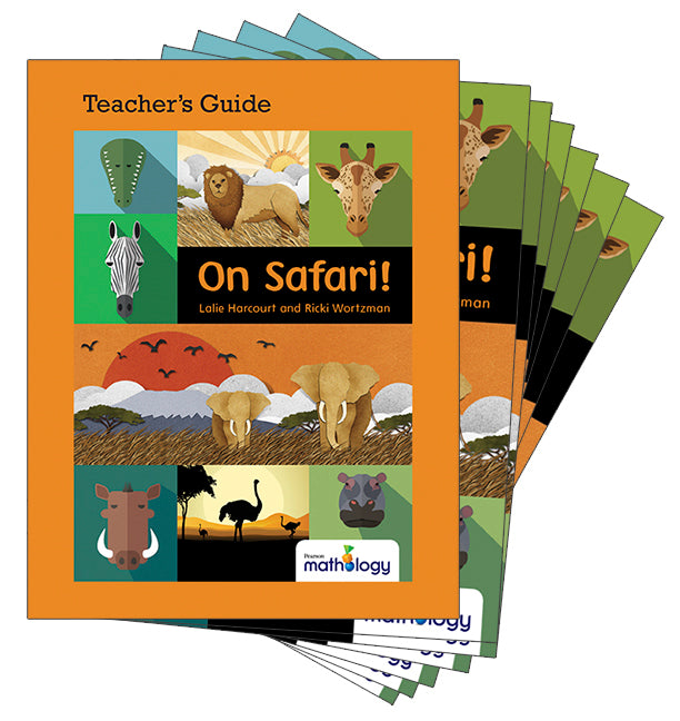 Mathology Little Books - Number: On Safari! (6 Pack with Teacher's Guide)
