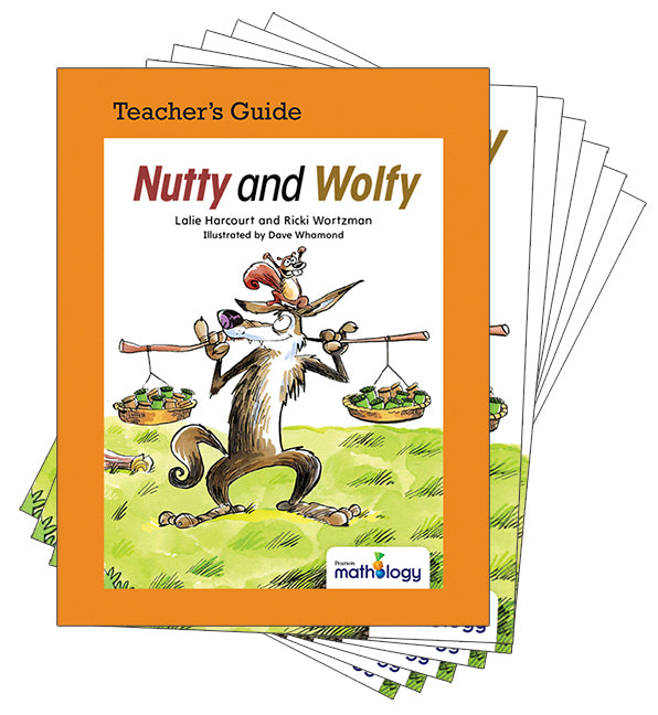 Mathology Little Books - Patterns and Algebra: Nutty and Wolfy (6 Pack with Teacher's Guide)