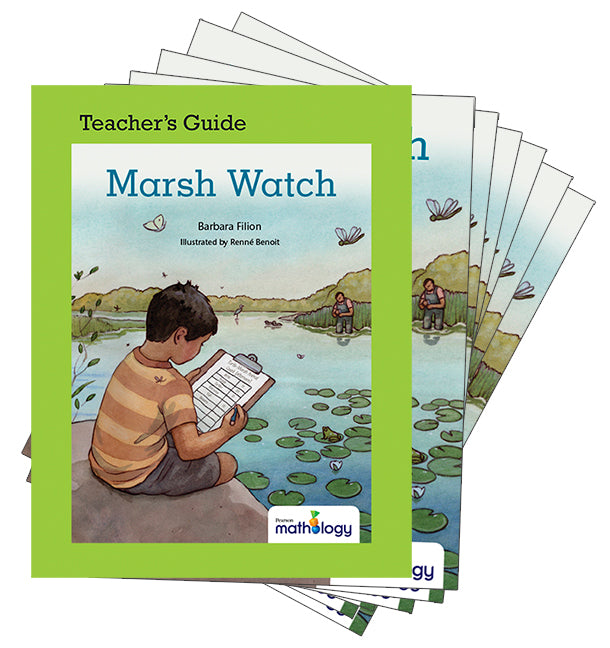 Mathology Little Books - Data Management and Probability: Marsh Watch (6 Pack with Teacher's Guide)