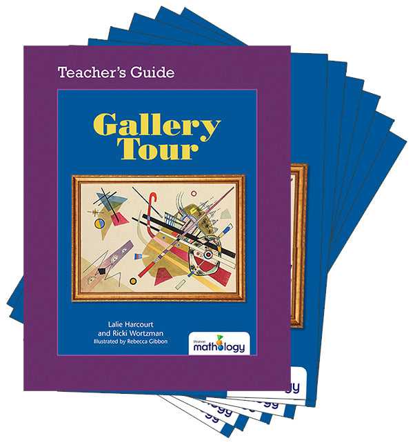 Mathology Little Books - Geometry: Gallery Tour (6 Pack with Teacher's Guide)