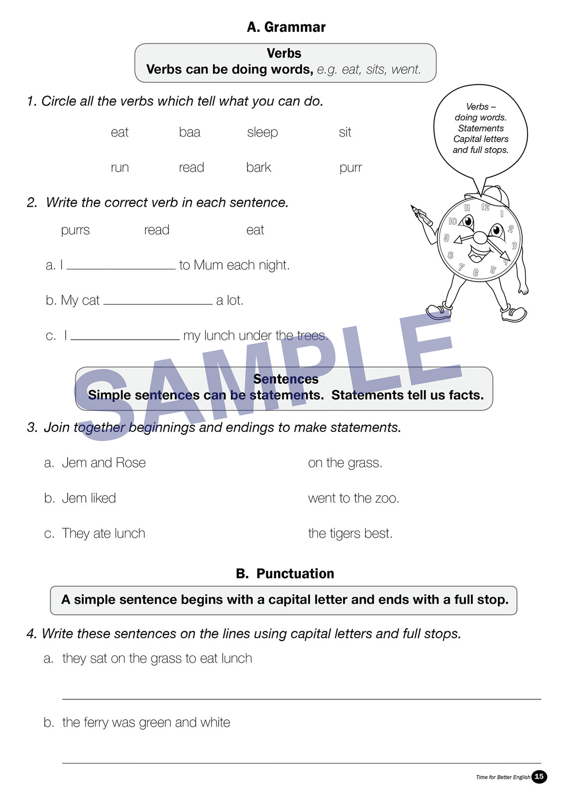 Time for Better English - Year 1