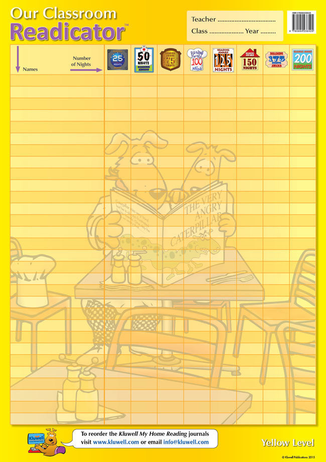 Our Classroom Readicator A2 Chart - Yellow